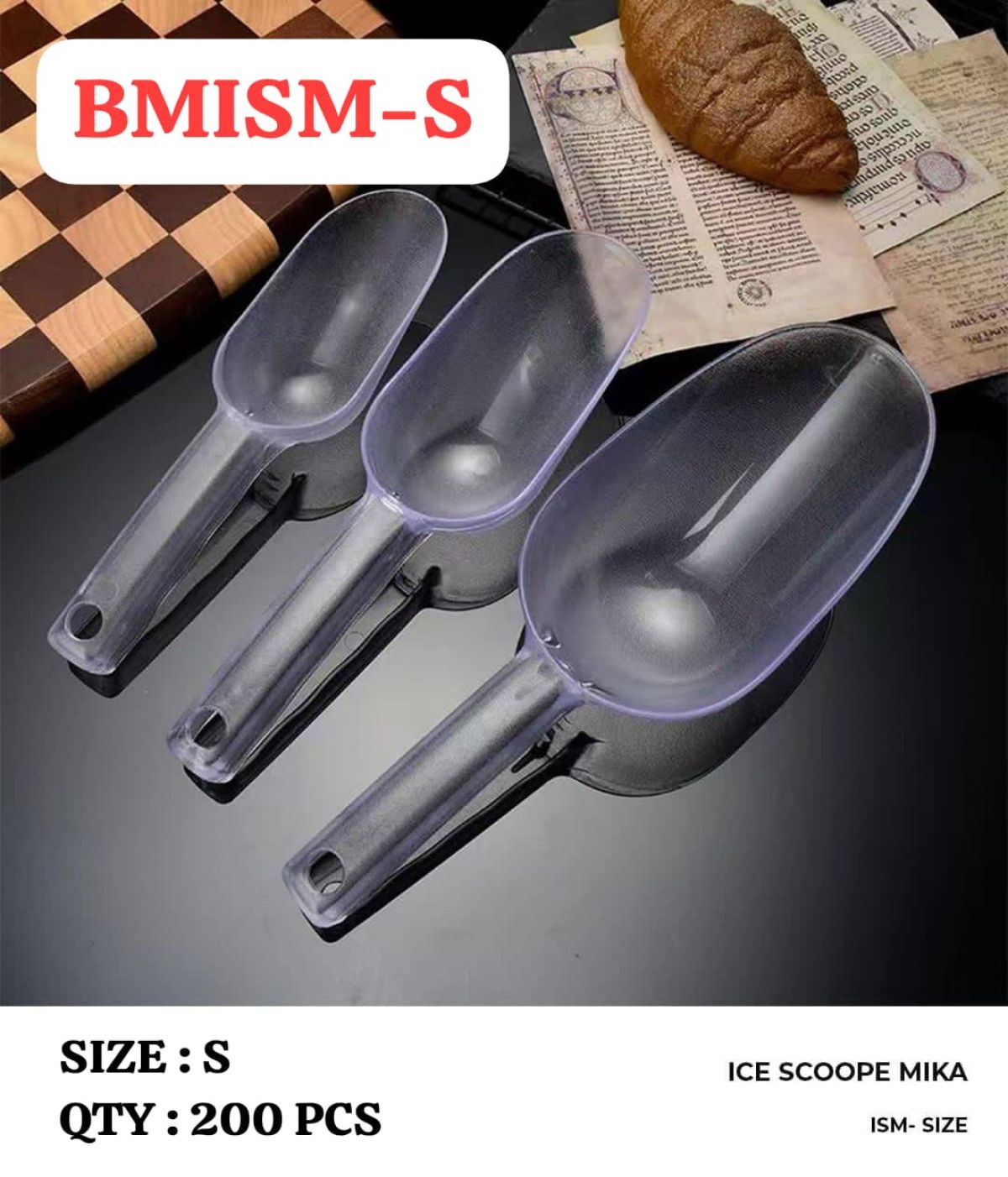 ICE SCOOP MIKA BMISM-S SIZE S ISI 200 PCS