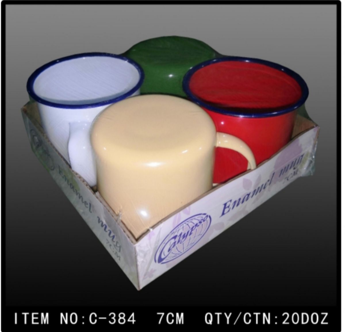 MUG ENAMEL WARNA C-384 ISI 20 LUSIN