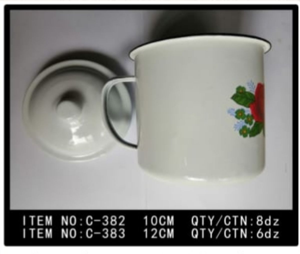 MUG ENAMEL C-382 (10CM) ISI 8 LUSIN