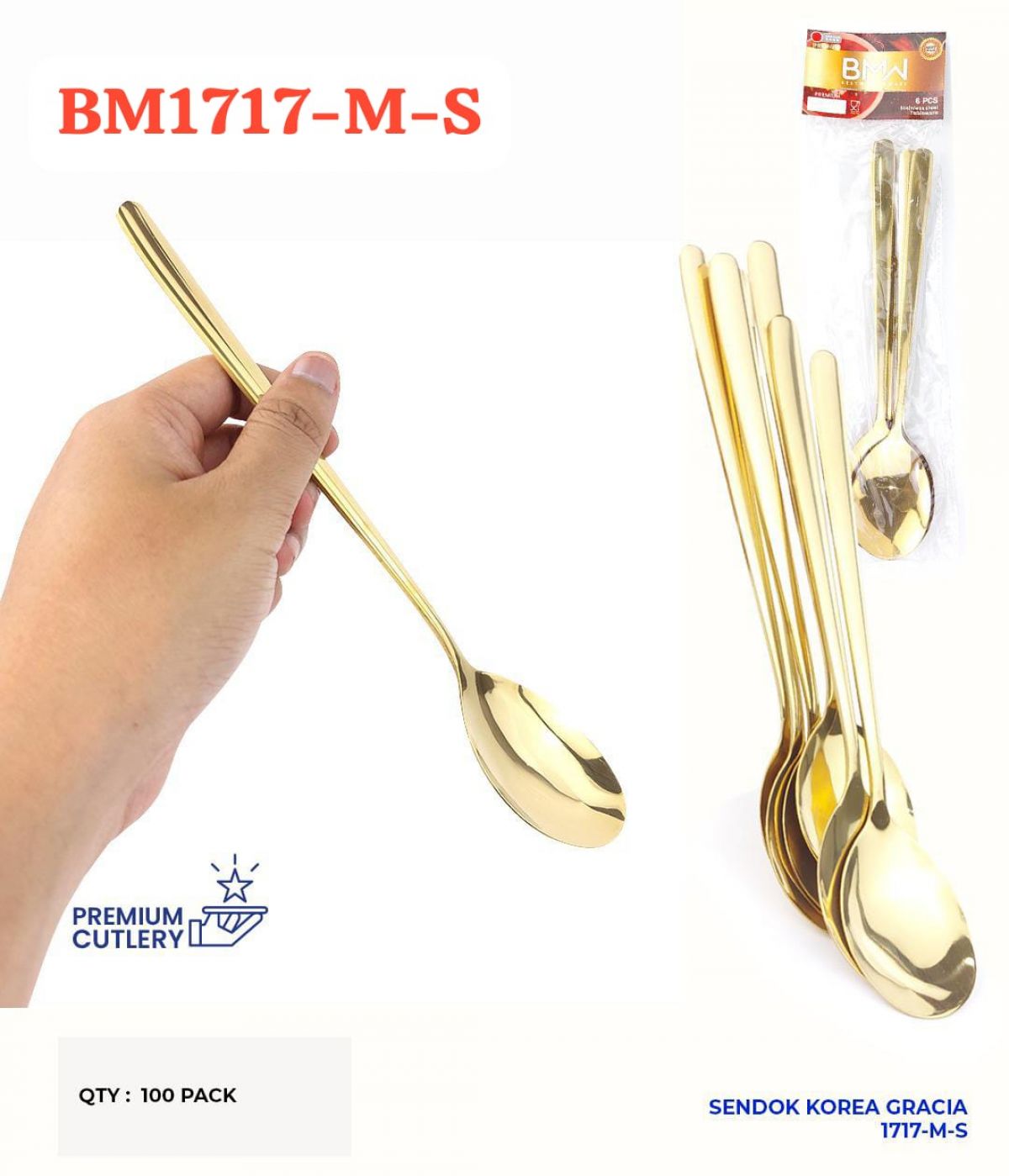 SENDOK KOREA GRACIA BM1717-M-S ISI 100 PACK