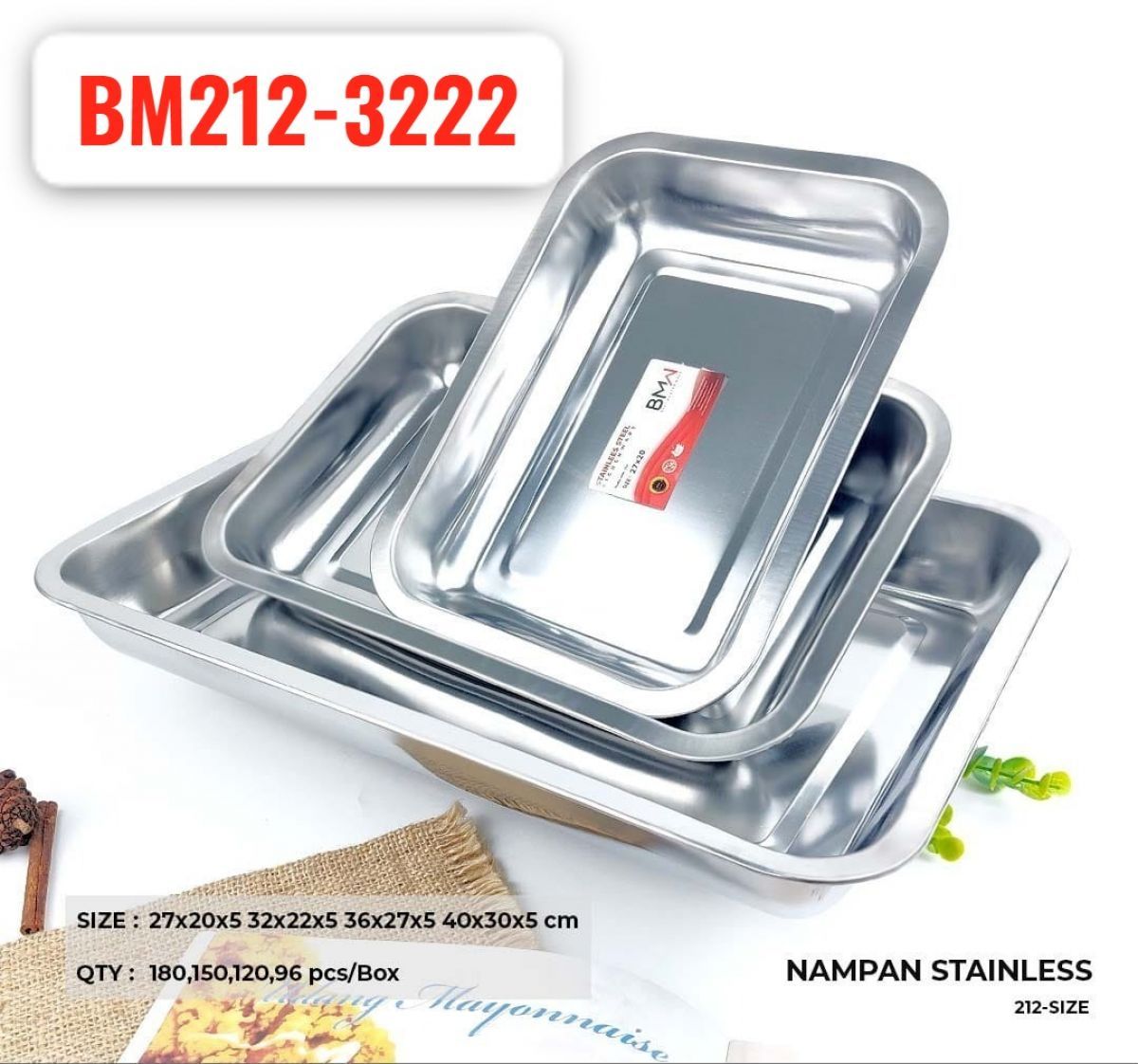NAMPAN STAINLESS 212 32 X 22