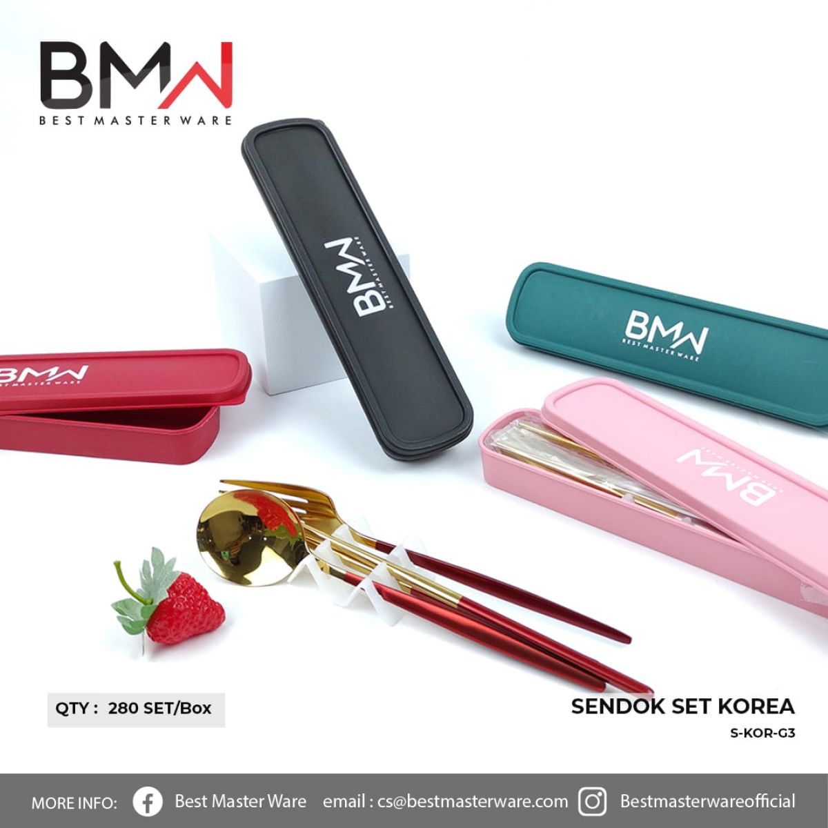 SENDOK SET KOREA S-KOR-G3 ISI 280 SET