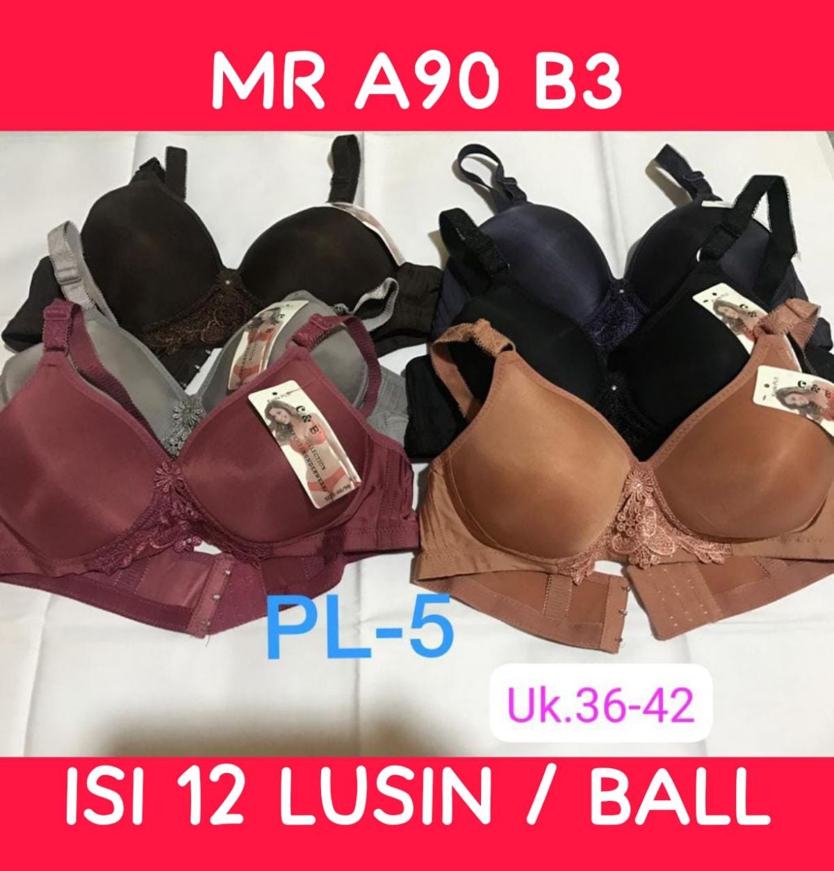 BH MR A90 B3 SIZE 36 - 42 ISI 12 LUSIN
