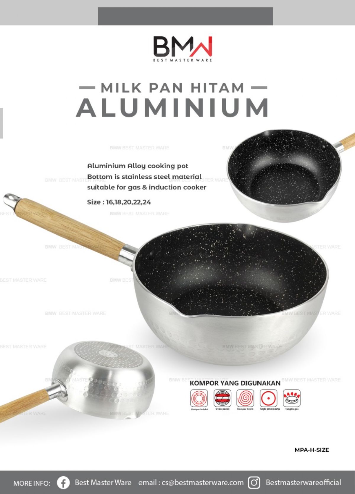 MILK PAN HITAM MPH-24 ISI 32 PCS