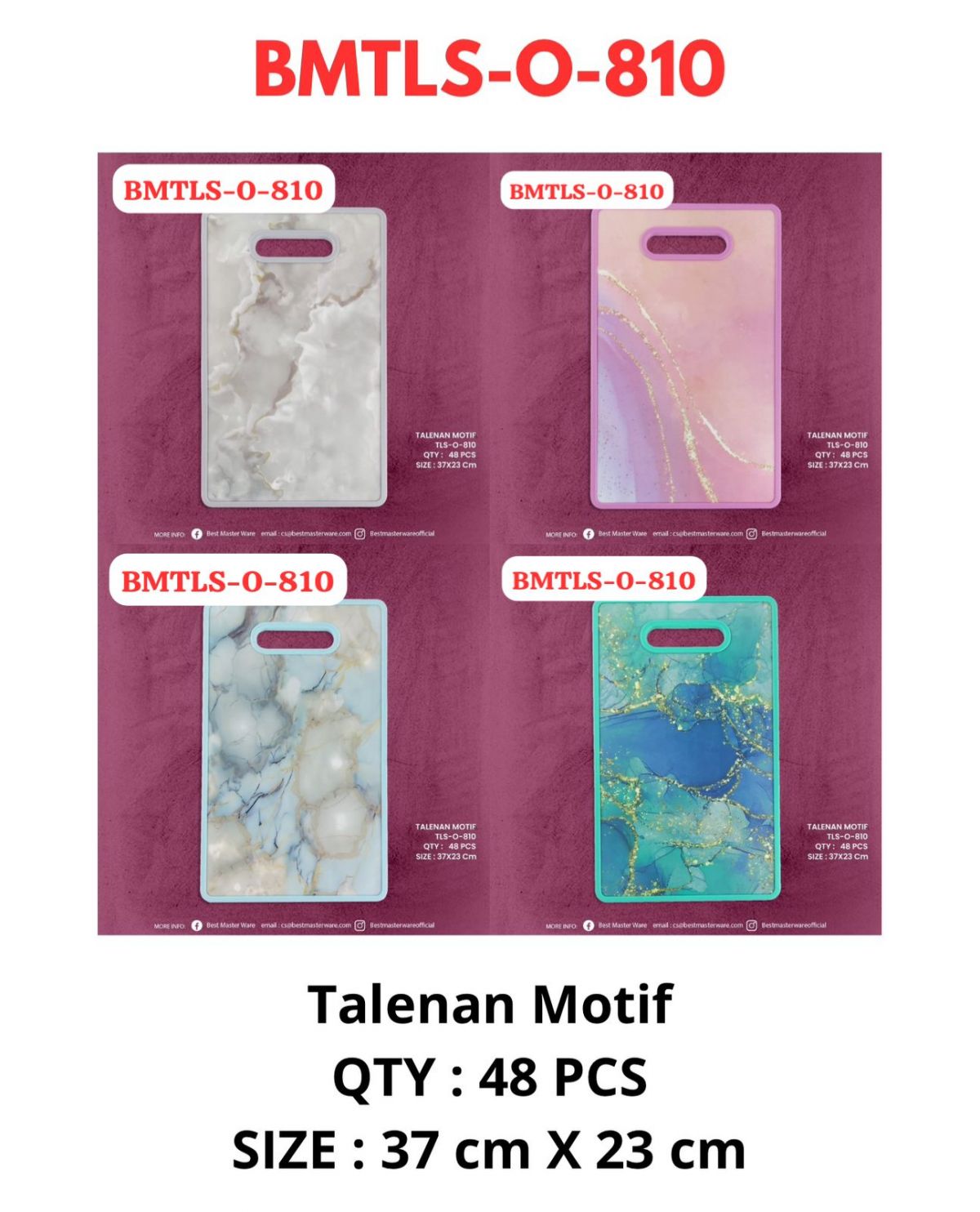 TALENAN MOTIF BMTLS-0-810 SIZE 37CM*23CM ISI 48 PCS