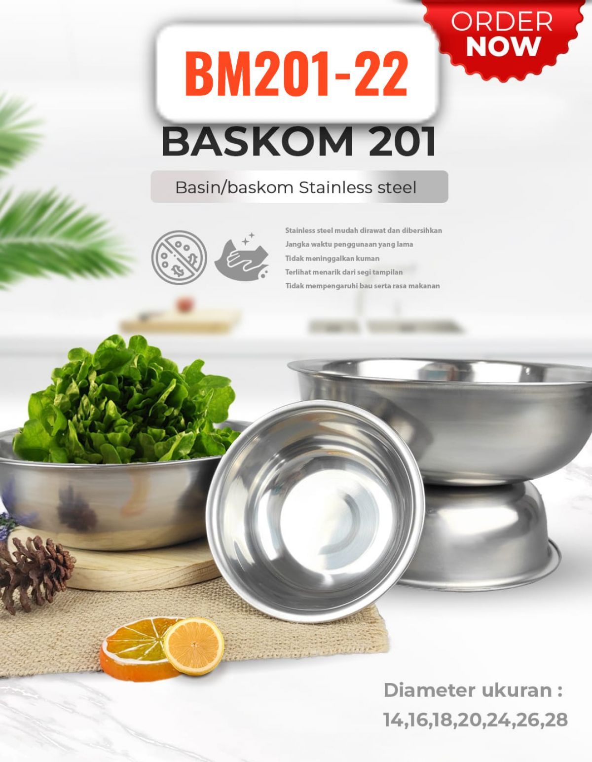 BASKOM 201 22CM