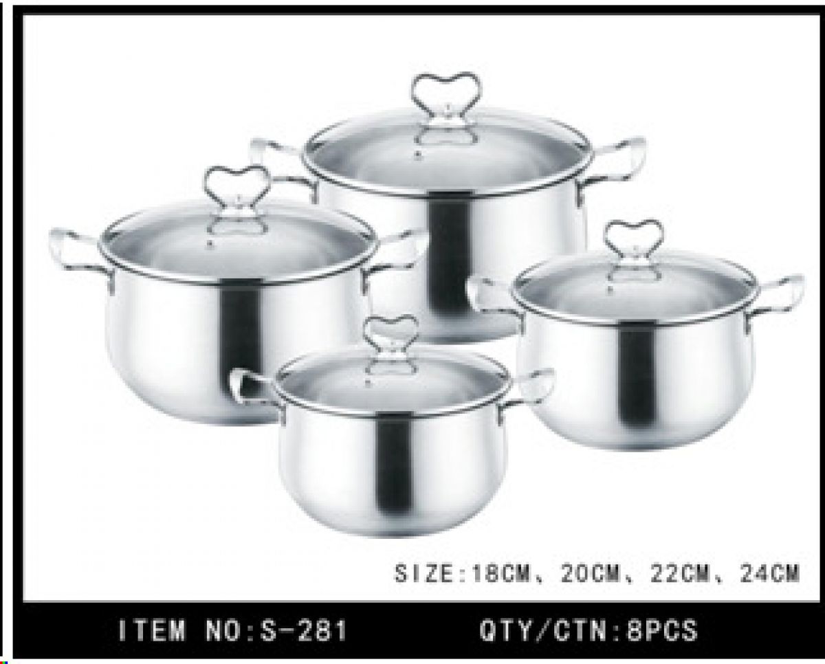 PANCI SS TUTUP KACA S-281 ISI 8 SET