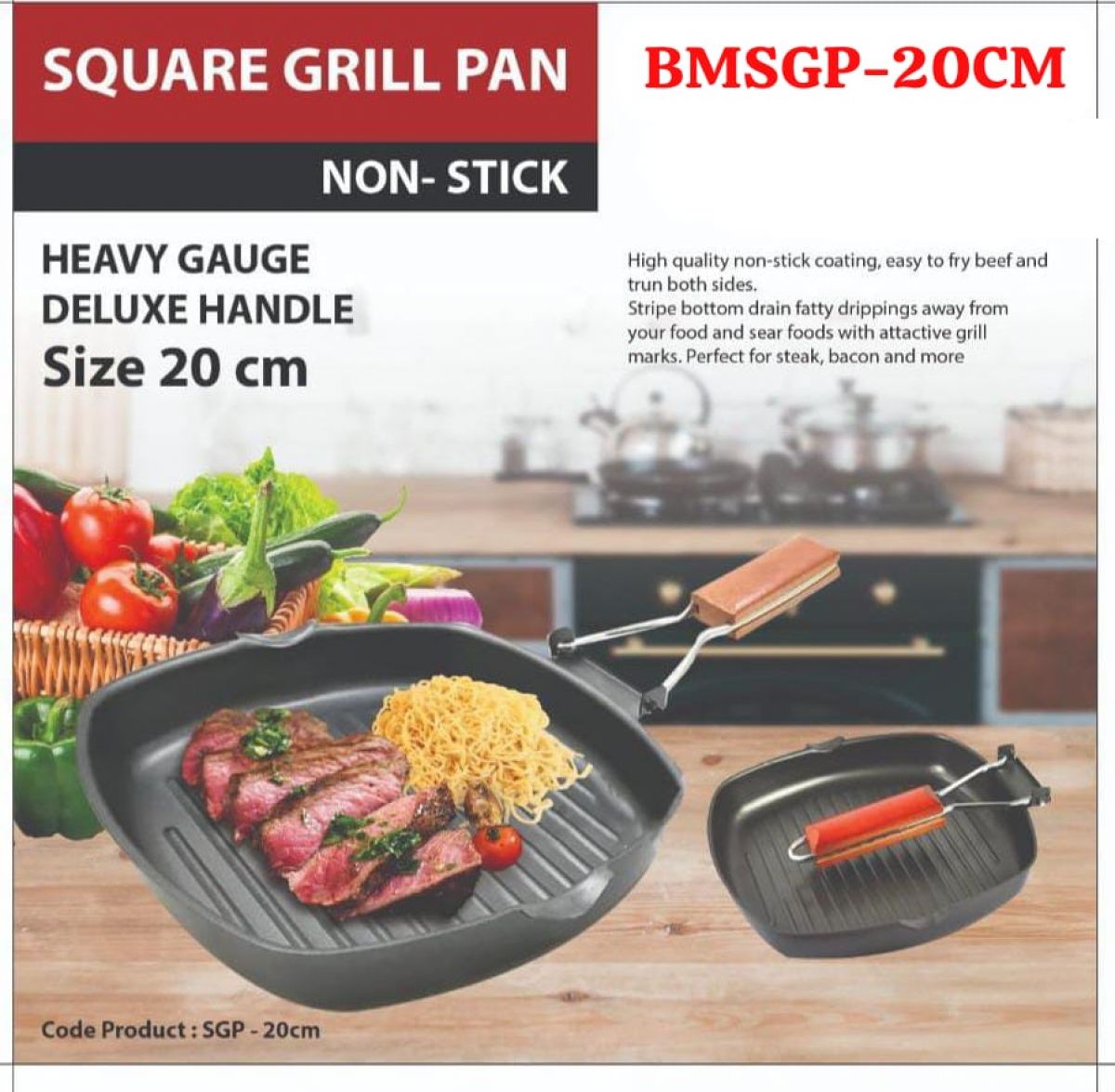 GRILL PAN BMSGP-20CM SIZE 20 CM ISI 24 PCS