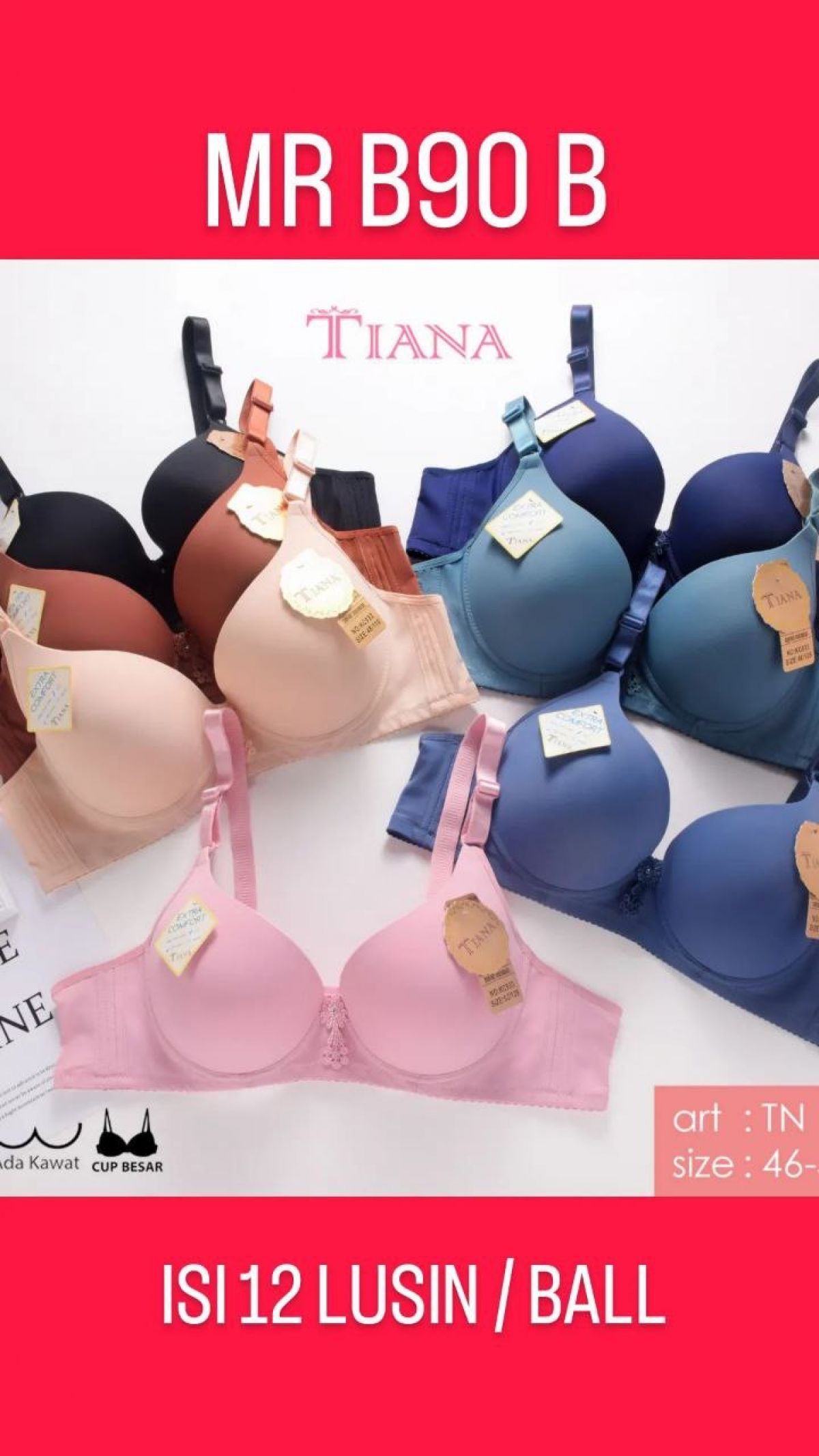 BH KAWAT CUP BESAR MR B90 B SIZE 46 - 52 ISI 12 LUSIN