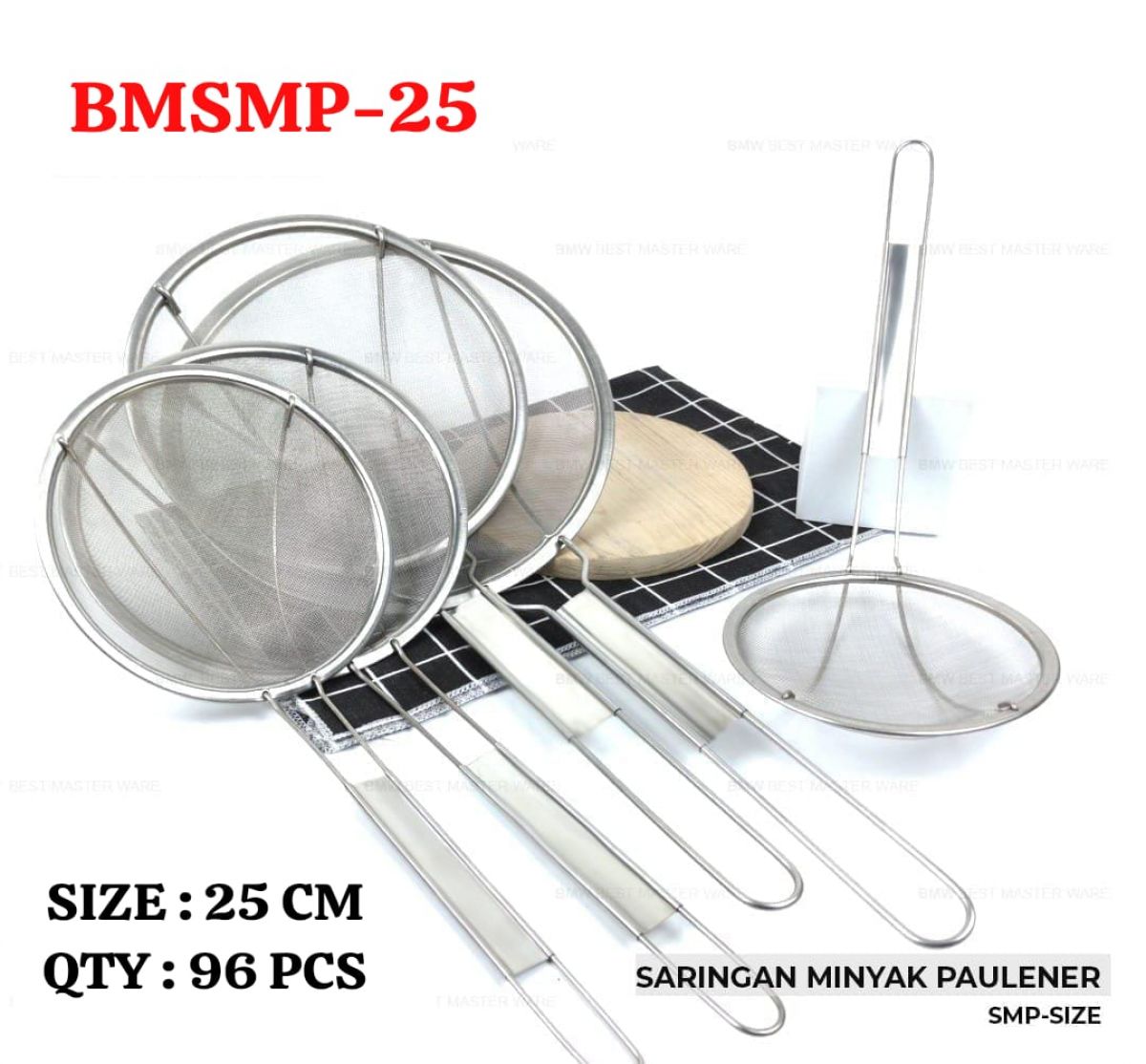 SARINGAN MINYAK PAULENER BMSMP-25 SIZE 25CM ISI 96 PCS