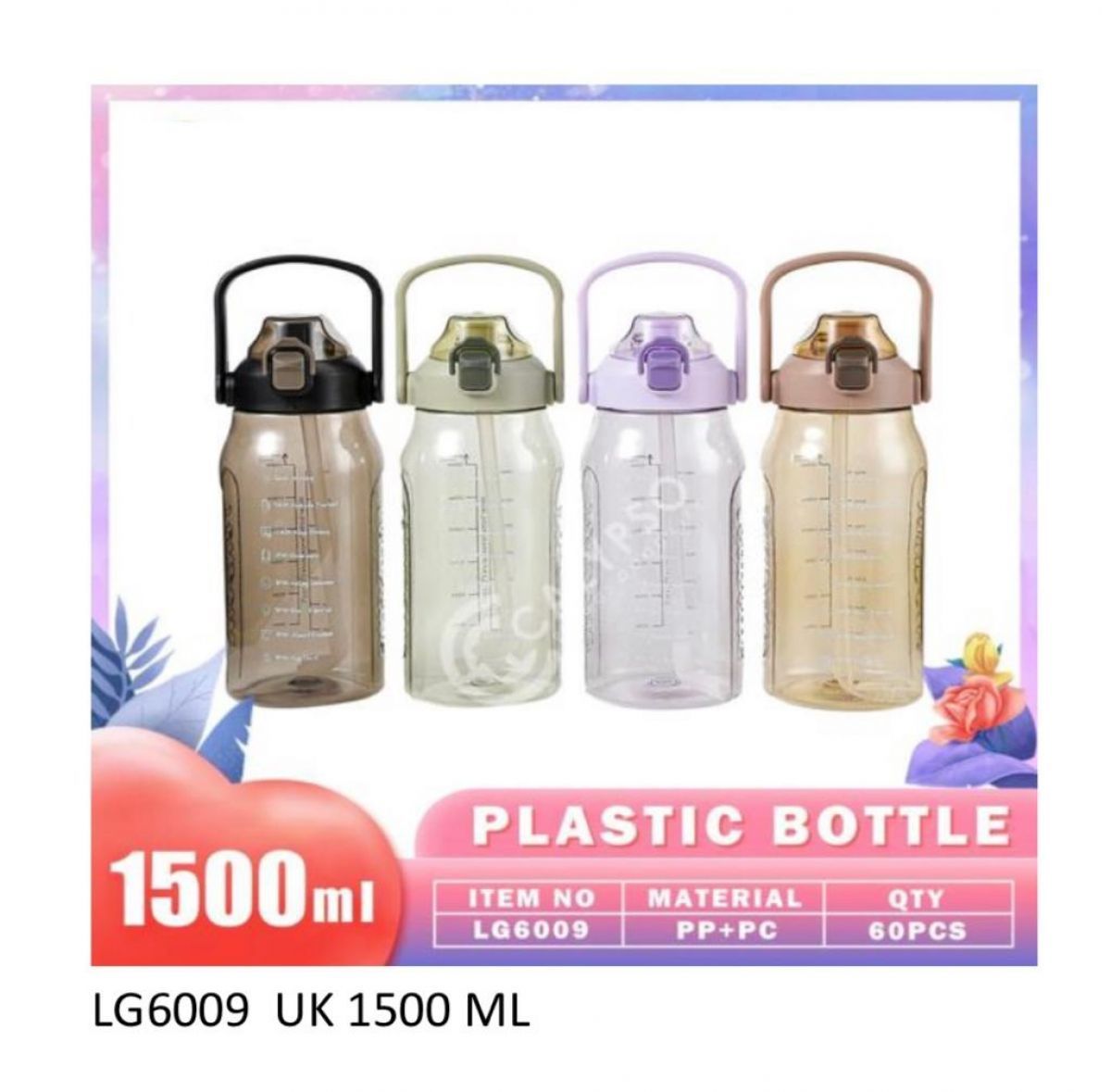 BOTOL MINUM PLASTIK UKURAN 1500 ML