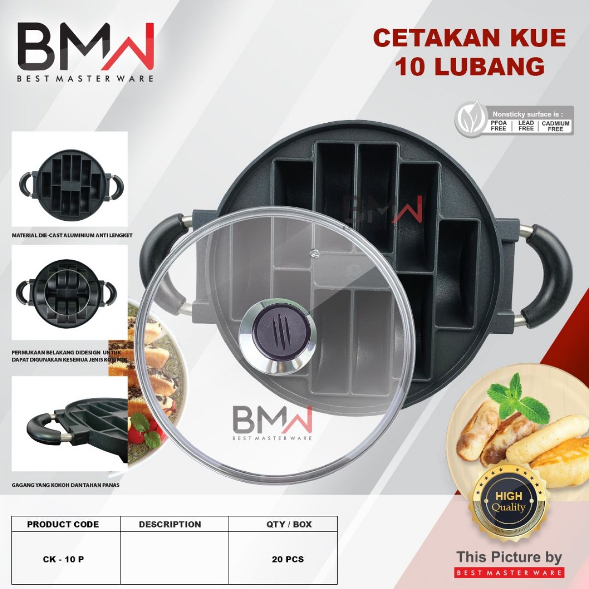 CETAKAN KUE CK-12LB ISI 12 PCS