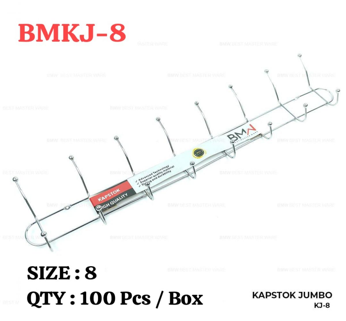 KAPSTOK JUMBO 8 KAIT BMKJ-8 ISI 100 PCS
