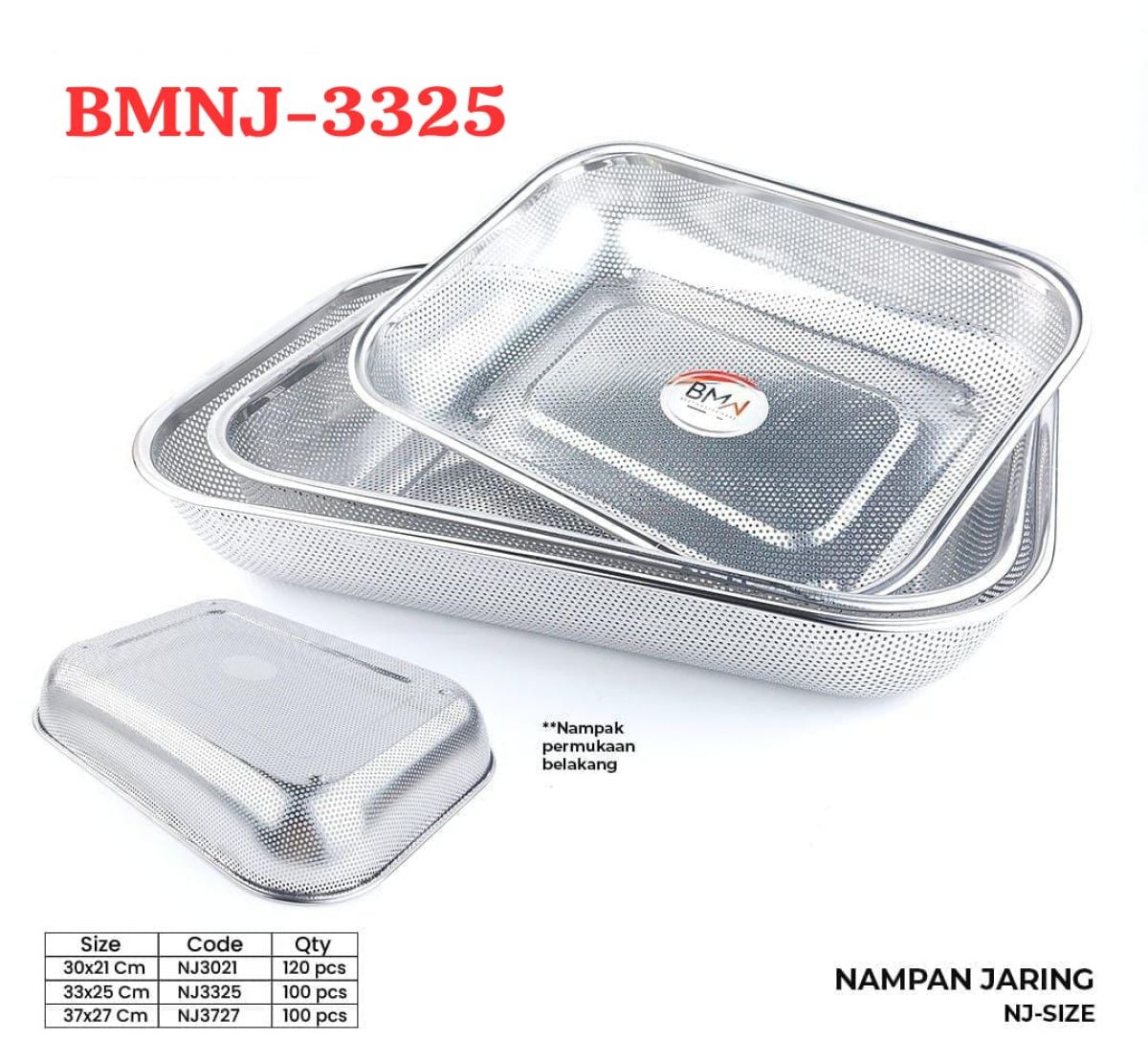 NAMPAN JARING BMNJ-3325 SIZE 33CM * 25CM ISI 100 PCS