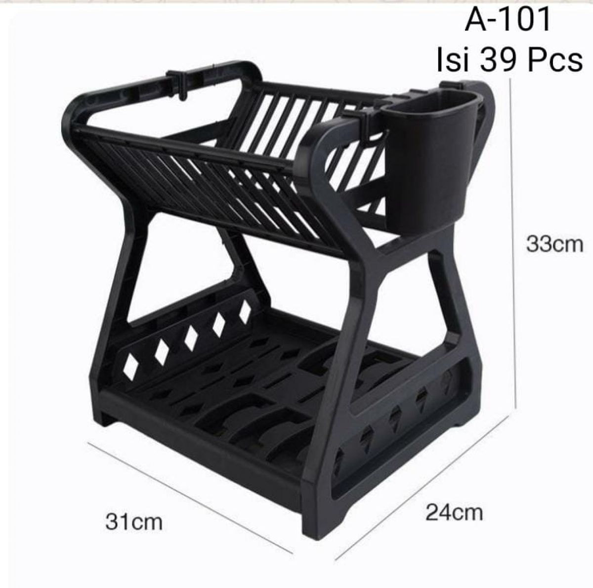 RAK PIRING PLASTIK  A-101 ISI 39 PCS