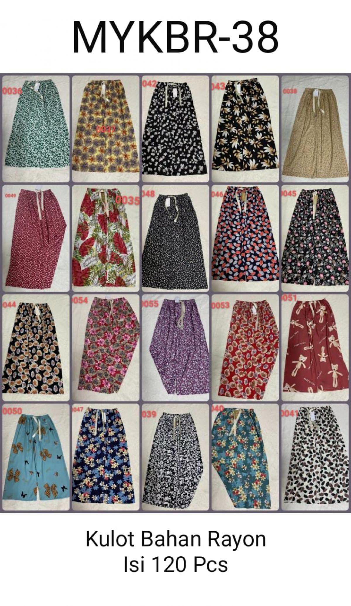 KULOT MYKBR-38 ISI 120 PCS