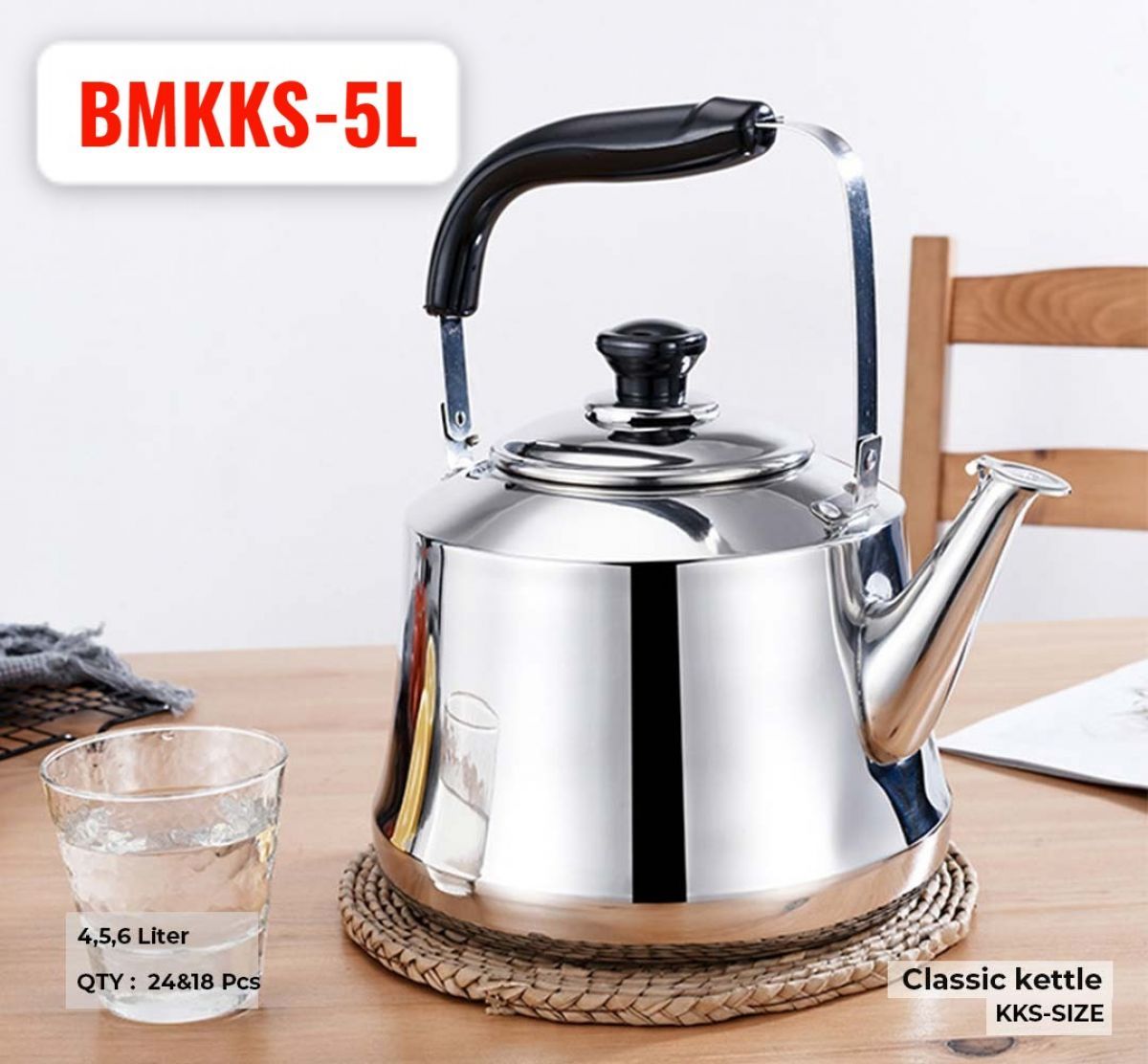 CLASSIC KETTLE BMKKS-5L ISI 18 PCS