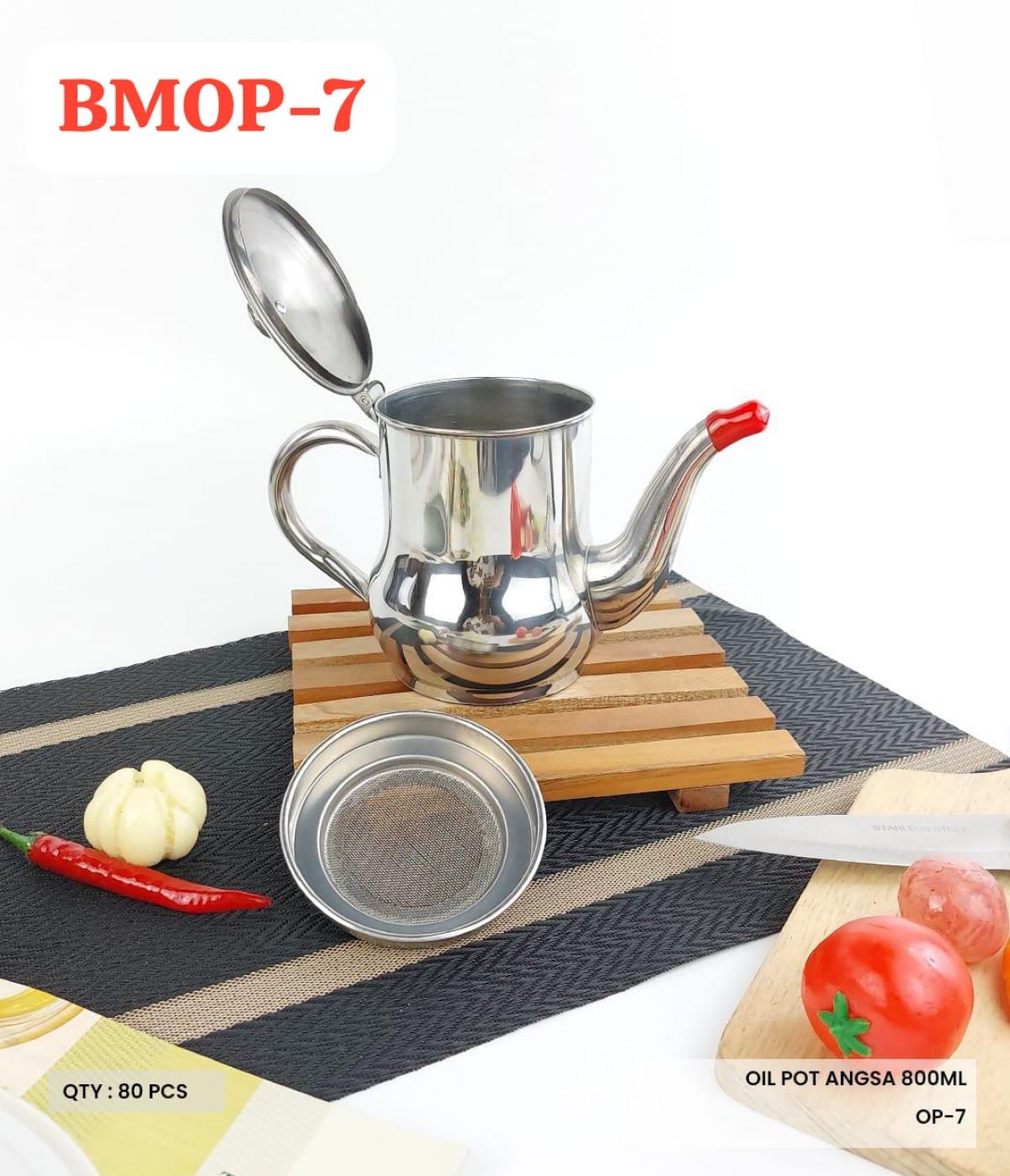 OIL POT ANGSA BMOP-7 SIZE 800 ML ISI 80 PCS