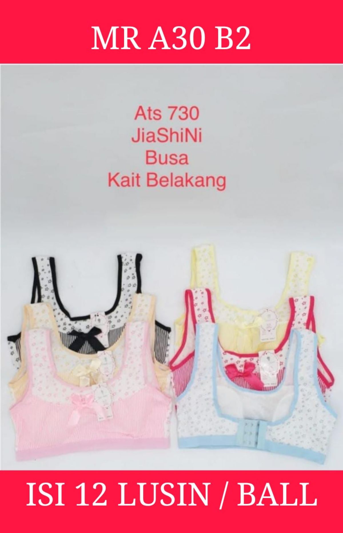 MINISET BUSA PAKAI KANCING MR A30 B2 ISI 12 LUSIN