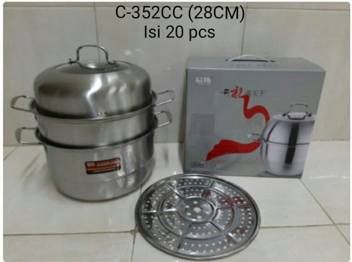 STEAMER 3 SUSUN C-352CC (28CM) ISI 20 PCS