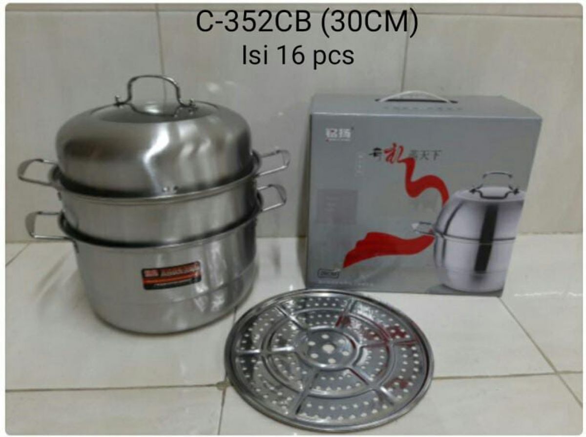 STEAMER 3 SUSUN C-352CB (30CM) ISI 16 PCS