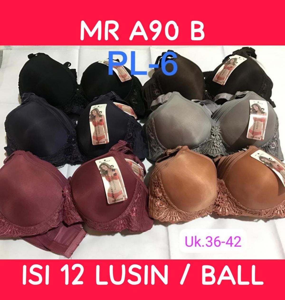 BH MR A90 B SIZE 36 - 42 ISI 12 LUSIN