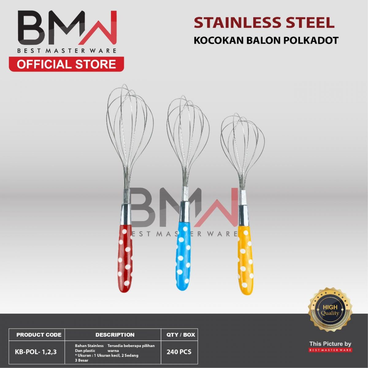 KOCOKAN BALON POLKADOT KB-POL-2 ISI 30 LUSIN