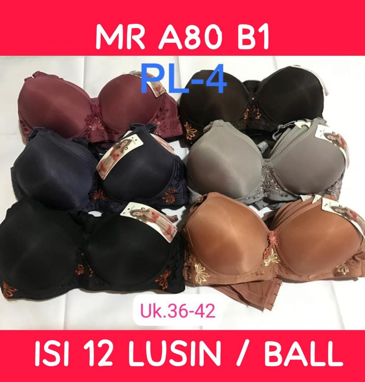 BH MR A80 B1 SIZE 36 - 42 ISI 12 LUSIN