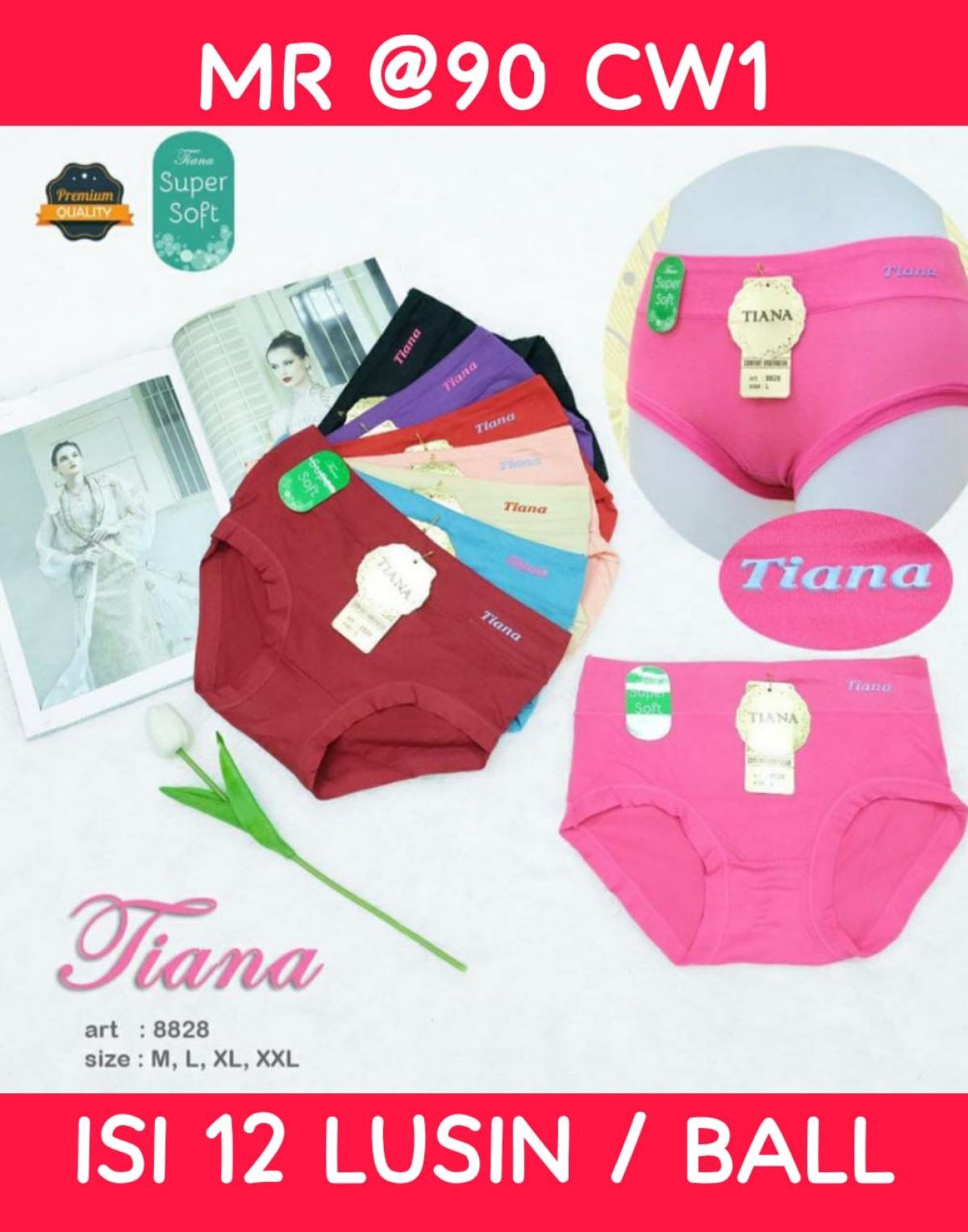 CELANA DALAM MR @90 CW1 UKURAN M ISI 12 LUSIN