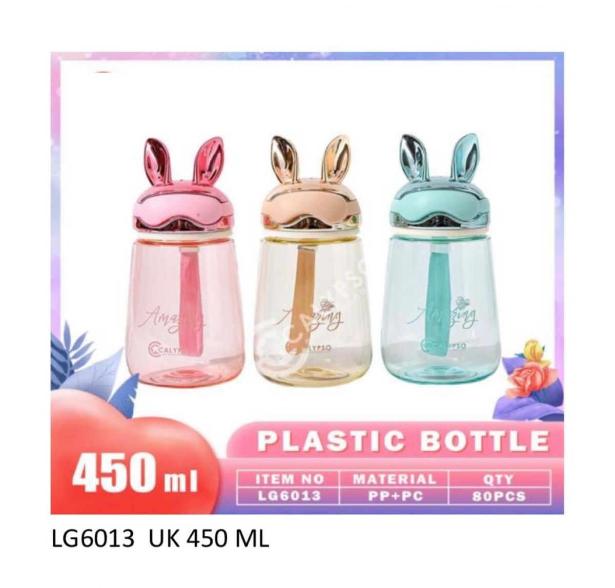 BOTOL MINUM PLASTIK UKURAN 450 ML