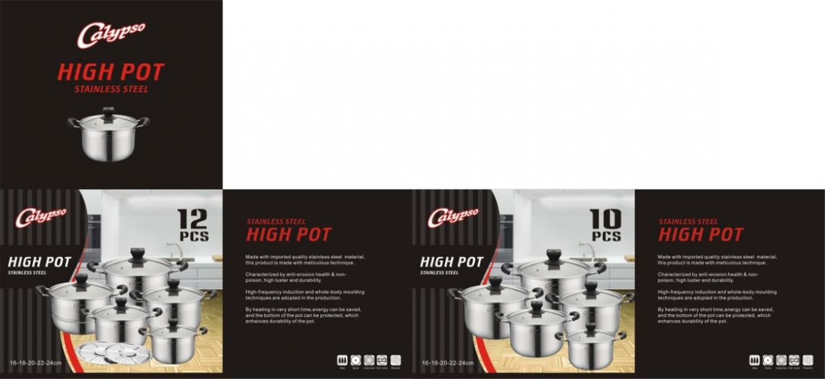 PANCI HIGH POT SUSUN C-307 ISI 8 SET
