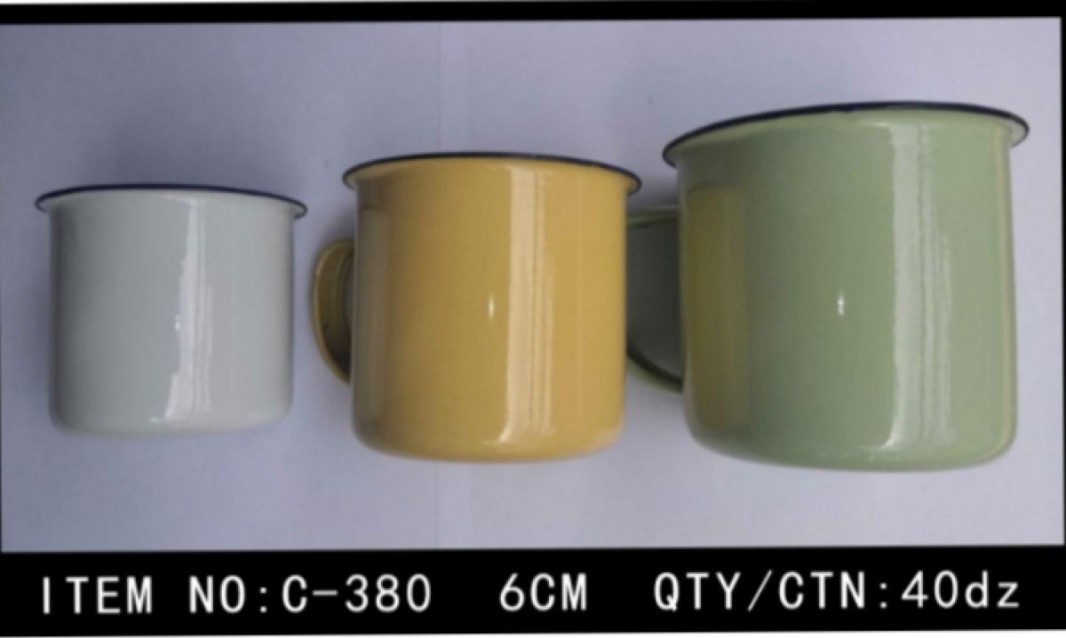MUG ENAMEL C-380 (6CM) ISI 40 LUSIN