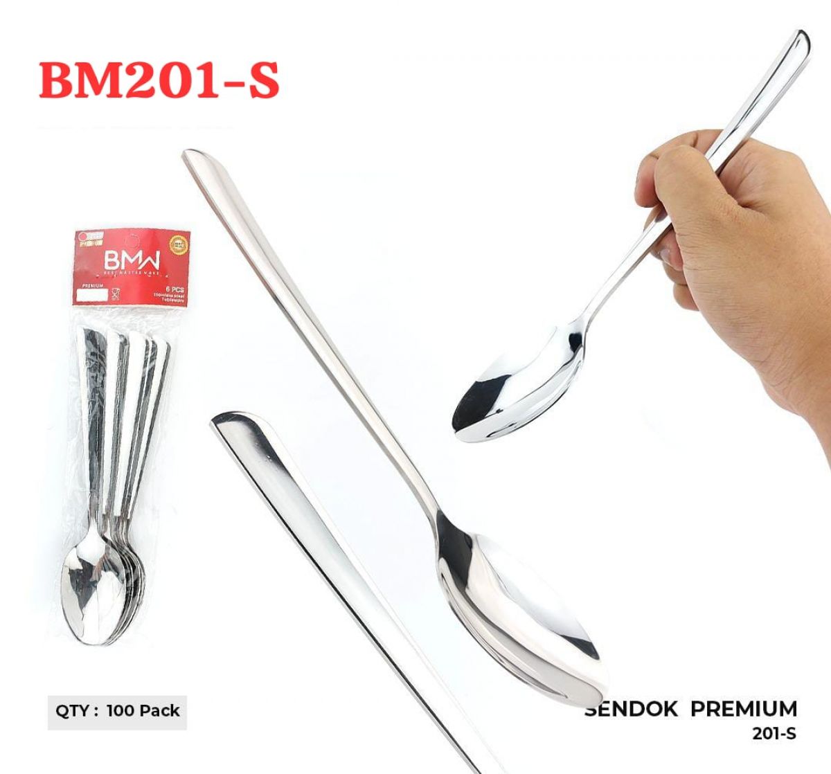 SENDOK PREMIUM BM201-S ISI 100 PACK